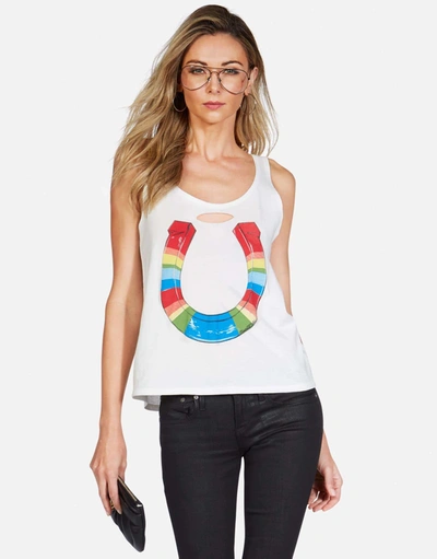 Lauren Moshi X Magnolia X Rainbow Horseshoe In Xs