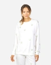 Lauren Moshi Noleta Daisy Crystal In Milk