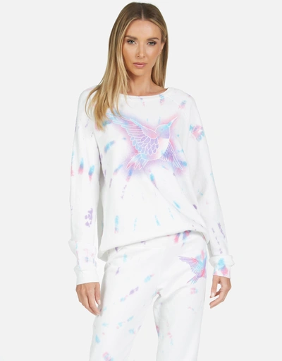 Lauren Moshi Noleta Spray Hummingbird In Pastel Splash