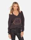 Lauren Moshi Patricia Rainbow Lip Outline In Onyx