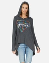 Lauren Moshi Wilma Bone Diamond In Heather Black
