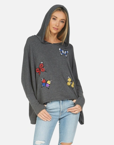 Lauren Moshi Wilma Butterfly In Heather Black