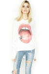 Lauren Moshi Wilma Foil Lip Piercing In White