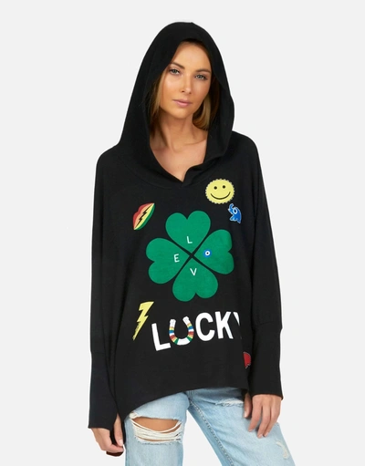 Lauren Moshi Wilma Lucky Clover In Black