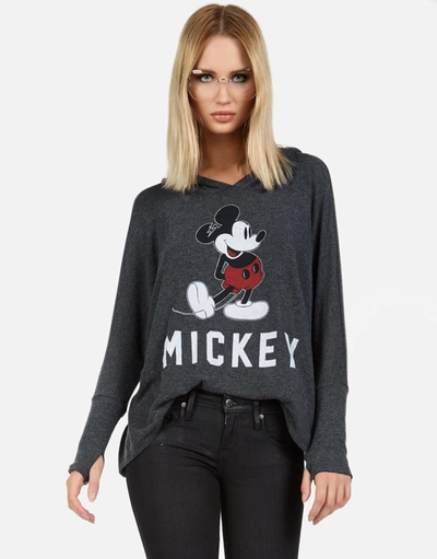 Lauren Moshi X Disney X Mickey Wilma Mickey In Heather Black