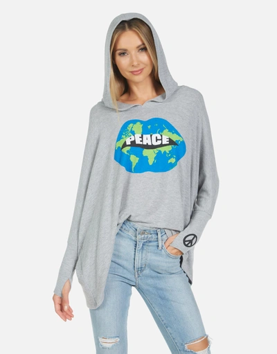 Lauren Moshi Wilma World Peace Lips In Heather Grey