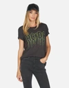 Lauren Moshi X Acdc Wolf Ac/dc Neon Stud In Onyx