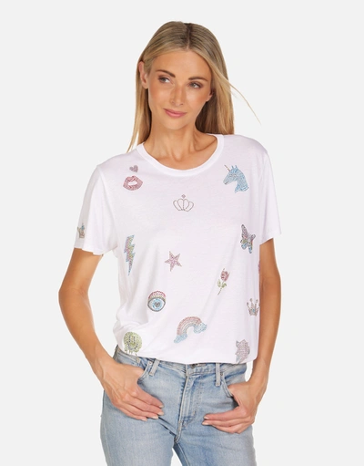 Lauren Moshi Wolf Crystal Fantasy Elements In White