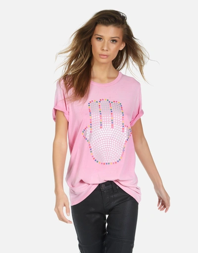 Lauren Moshi Wolf Hamsa Elements In Party Pink Ombre