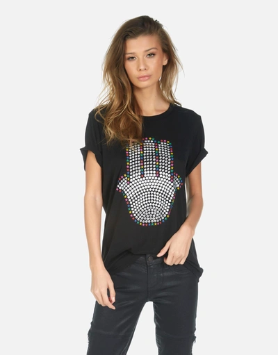 Lauren Moshi Wolf Hamsa Elements In Black