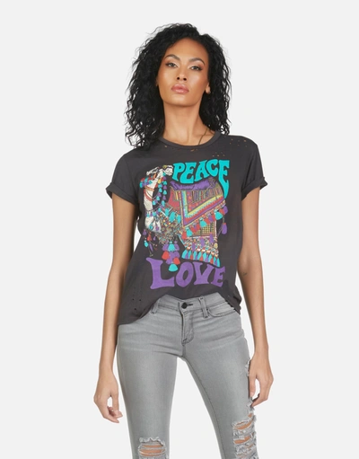 Lauren Moshi Wolf Peace Love Camel In Onyx