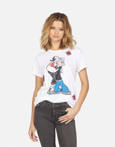 Lauren Moshi Wolf Popeye & Olive Oyl In White