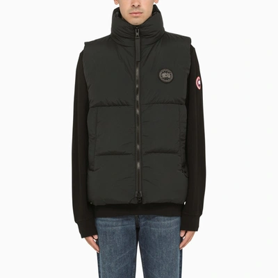 Canada Goose Everett Black Label Padded Gilet In Black Nylon