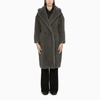 Max Mara Wool And Alpaca Teddy Oversized Coat In Beige