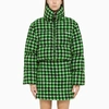 Msgm Chevron Down Jacket In Green