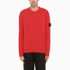 Stone Island Red Wool Blend Sweater In Red