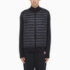 Canada Goose Blue Cardigan With Padded Front Panel In Blue