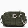 GUCCI MARMONT 2.0 SMALL MILITARY GREEN CROSS-BODY BAG