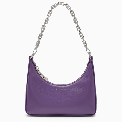 Givenchy Moon Cut Out Mini Purple Leather Shoulder Bag
