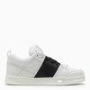 VALENTINO GARAVANI BLACK AND WHITE LEATHER SNEAKERS