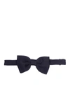 Tagliatore Ribbed Bow Tie In Blue