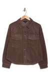 Sanctuary Dakota Corduroy Shacket In Portobello