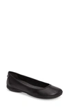 Camper Colour-block Leather Ballerinas In Black Leather