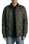 Rag & Bone Icons Dane Quilted Shirt Jacket In Green