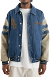 BDG URBAN OUTFITTERS COTTON DENIM VARSITY JACKET