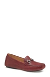 Johnston & Murphy Maggie Driving Moccasin In Red Washed Sheepskin