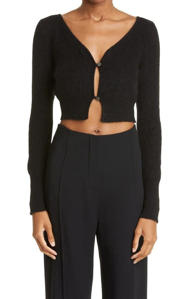 Jacquemus Black Le Papier 'le Cardigan Alzou' Cardigan