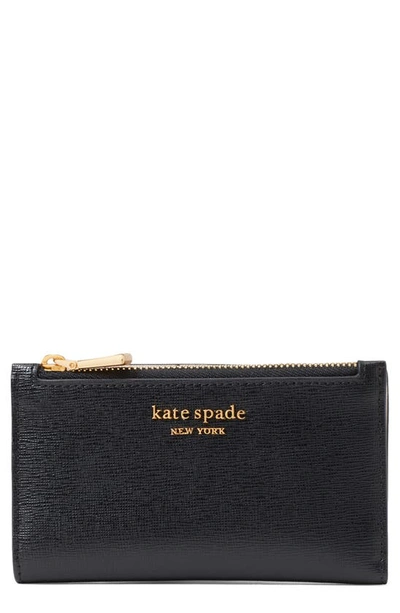 Kate Spade Morgan Small Slim Bifold Wallet In Black