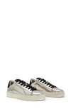 Allsaints Shana Metallic Sneaker In Silver