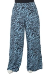 Standards & Practices High Waist Wide Leg Pants In Medium Blue