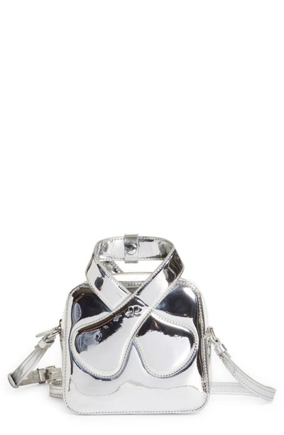 Courrèges Mirror Loop Top Handle Bag In Silver