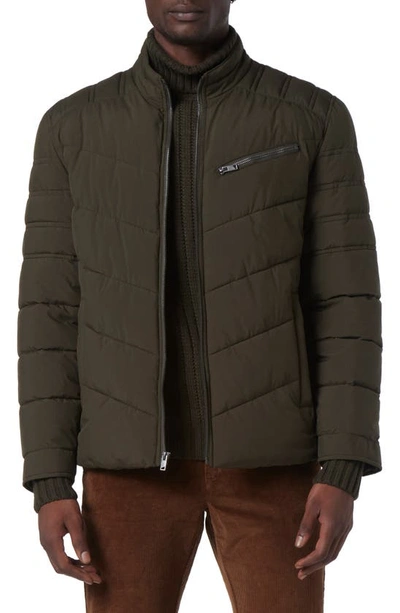 Andrew Marc Winslow Quilted Jacket In Juniper