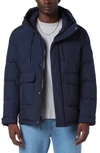 Andrew Marc Ingram Water Resistant Hooded Down Coat In Ink