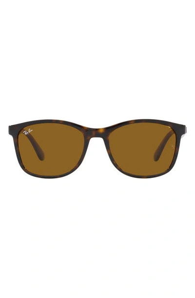 Ray Ban 56mm Square Sunglasses In Havana