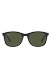 Ray Ban 56mm Square Sunglasses In Black