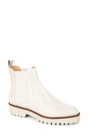 Patricia Green Lug Sole Chelsea Boot In Cream