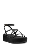Stuart Weitzman Summerlift Flatform Sandal In Black
