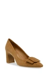 Anne Klein Baretta Buckle Pump In Brown