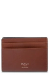 Bosca Weekend Leather Wallet In Light Brown