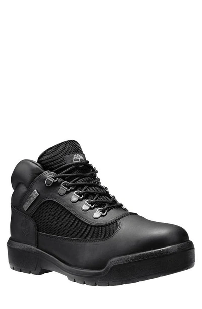 Timberland Field Waterproof Hiking Boot In Black/ Black