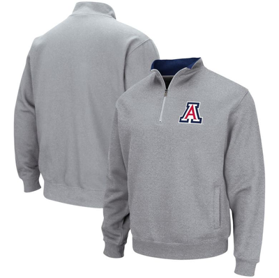 Colosseum Heathered Gray Arizona Wildcats Tortugas Team Logo Quarter-zip Jacket