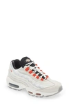 Nike Air Max 95 Se Sneakers Light Bone In Bone/ Habanero Red/ Black