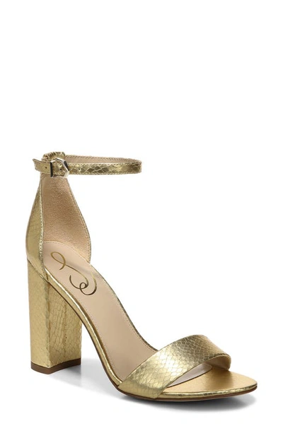 Sam Edelman Yaro Ankle Strap Sandal In Gold