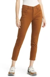 Wit & Wisdom 'ab'solution High Waist Ankle Skinny Pants In Roasted Pecan