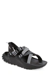 Nike Oneonta Chunky-sole Sandals In Black/wolf Grey/pure Platinum