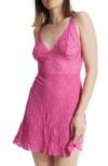 Hanky Panky Signature Lace Retro Plunge Chemise In Multicolor